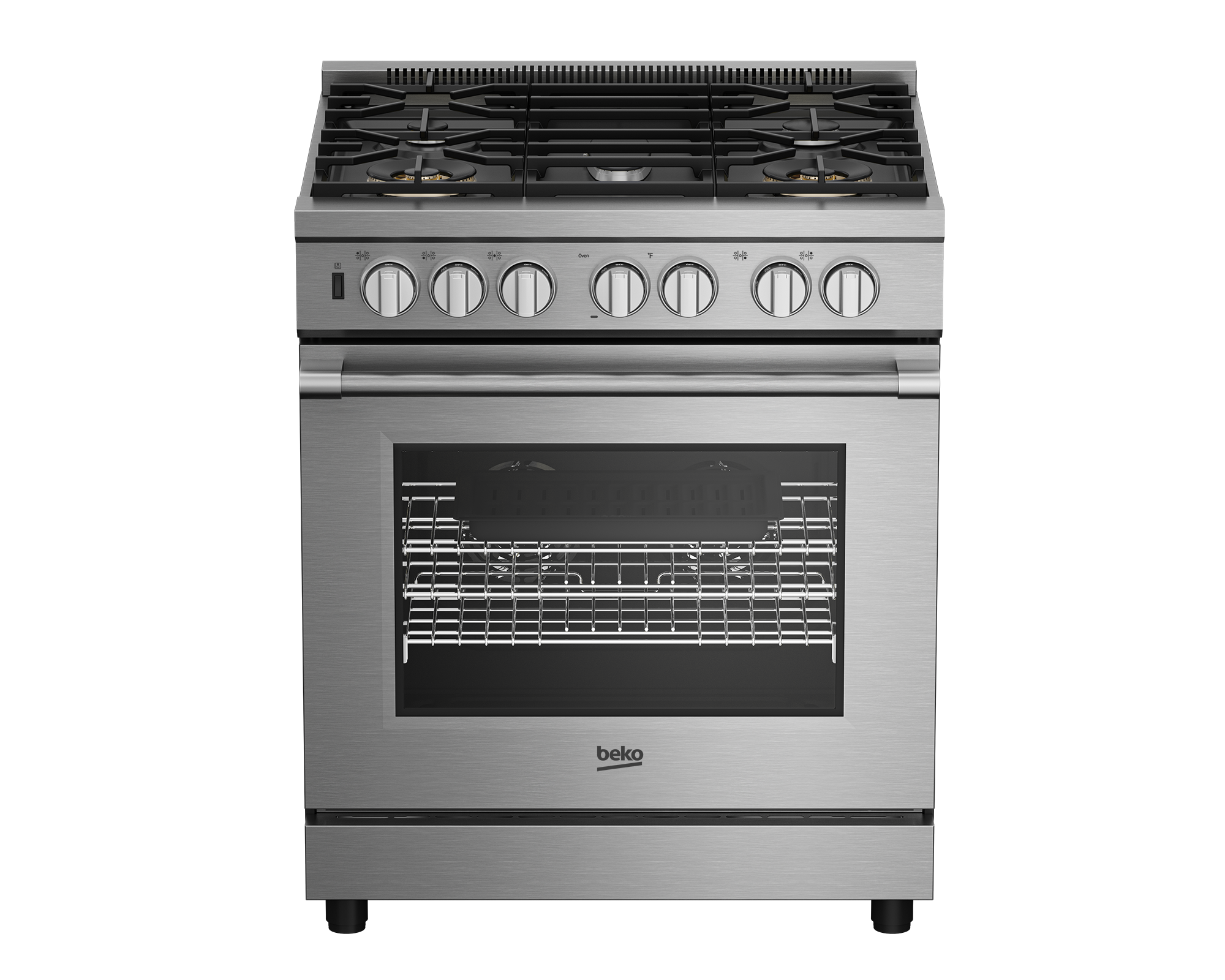 Beko 30" Stainless Steel Pro-Style Gas Range with AirFry