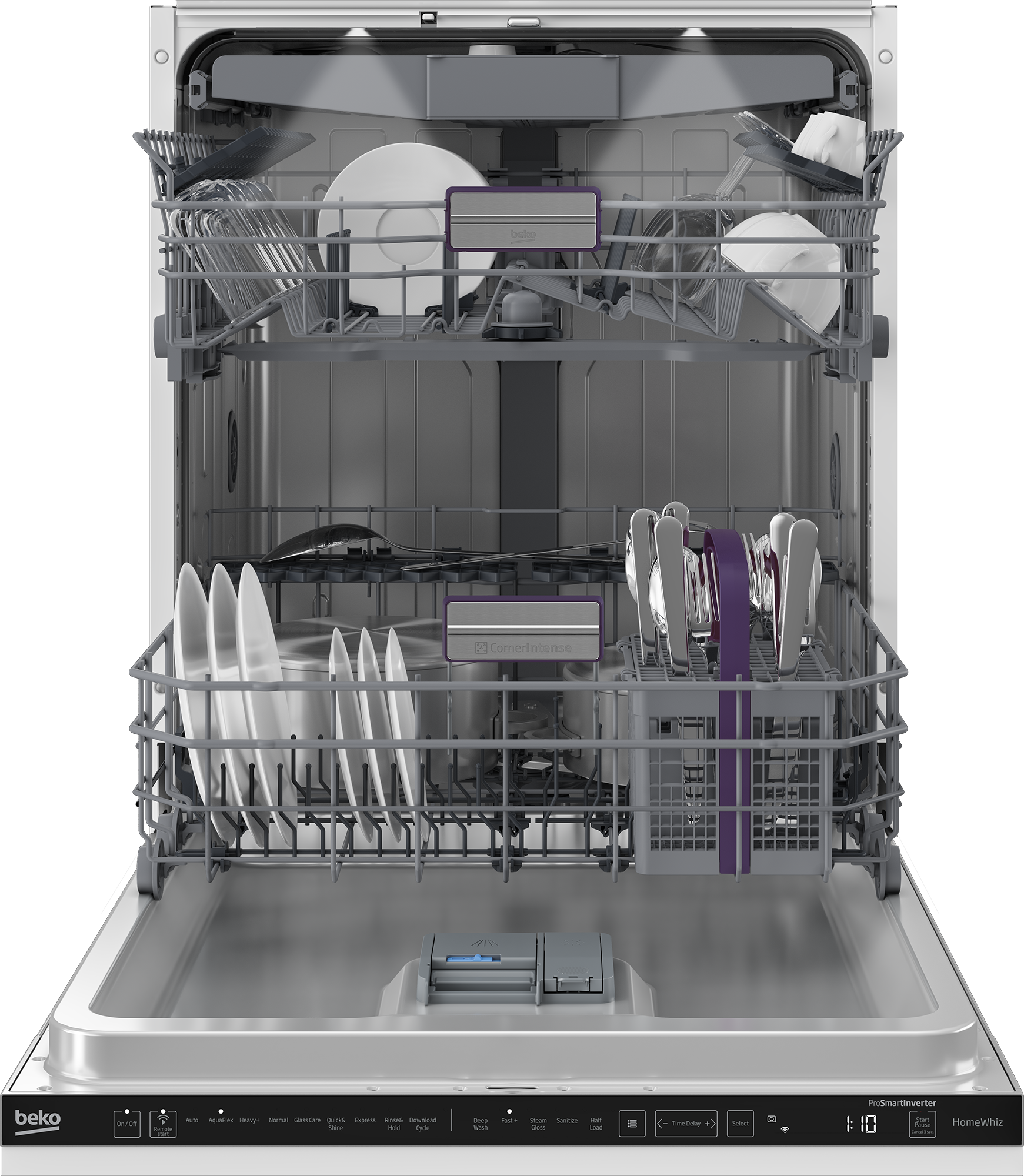 Model: DIT39434 | Beko 24" Tall Tub Dishwasher with (16 place settings, 39 dBA)