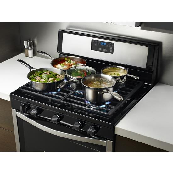 Model: WFG505M0BS | Whirlpool Whirlpool® 5.1 Cu. Ft. Freestanding 5-Burner Gas Stove