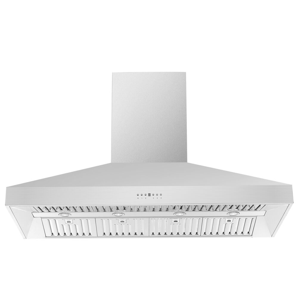 Forno FRHWM509460 60" WallMount Chimney Range Hood, Baffle