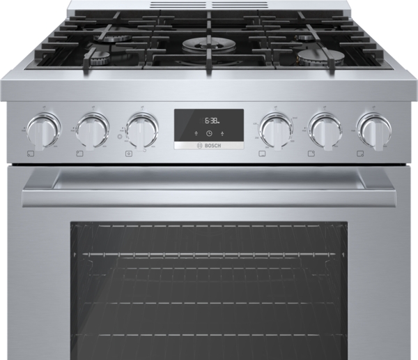 Bosch HDS8055U 800 Series, Dual Fuel Freestanding Range, 30