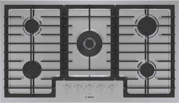 Bosch 800 Series, Gas Cooktop, 36'', Stainless steel