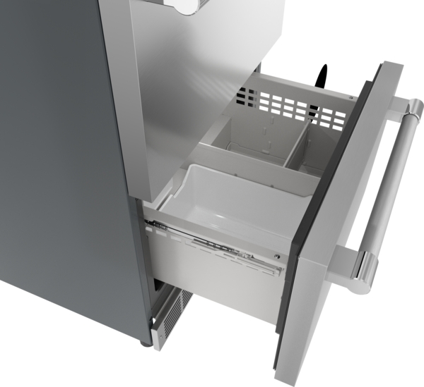 Model: T24UC925DS | Thermador Freedom®, Under Counter Combo Drawer Refrigerator/Freezer, 24'' Professional, Stainless Steel