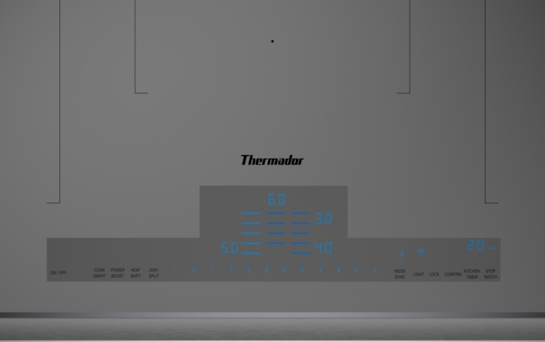 Model: CIT367YGS | Thermador Liberty®, Induction Cooktop, 36'', Titanium Gray, surface mount with frame