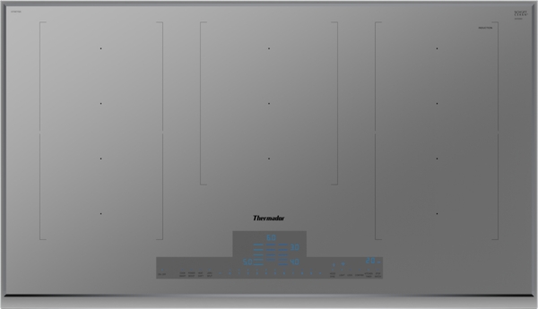 Model: CIT367YGS | Thermador Liberty®, Induction Cooktop, 36'', Titanium Gray, surface mount with frame
