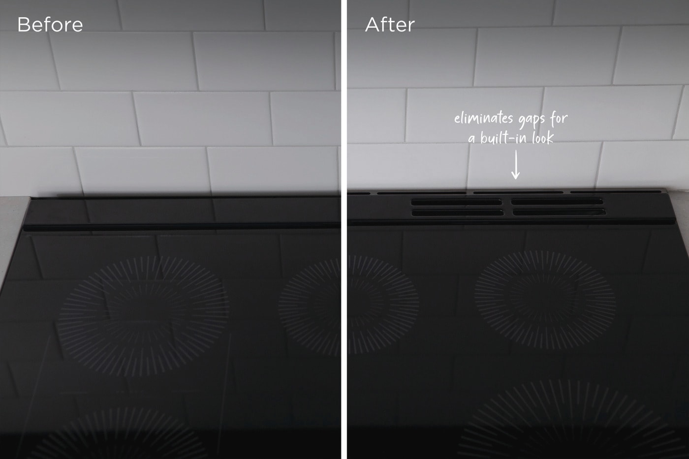 Model: 11NBRRFLDS | Frigidaire Front Control Range Black Stainless Steel Rear Filler Trim