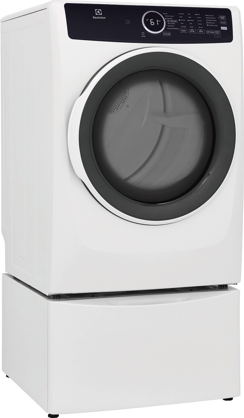 Model: ELFE7437AW - S/D  | Electrolux Front Load Perfect Steam™ Electric Dryer with Instant Refresh – 8.0 Cu. Ft.