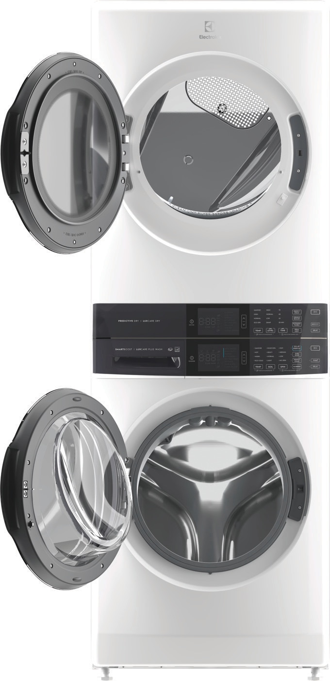 Model: ELTE7600AW - S/D | Electrolux Laundry Tower™ Single Unit Front Load 4.5 Cu. Ft. Washer & 8 Cu. Ft. Electric Dryer