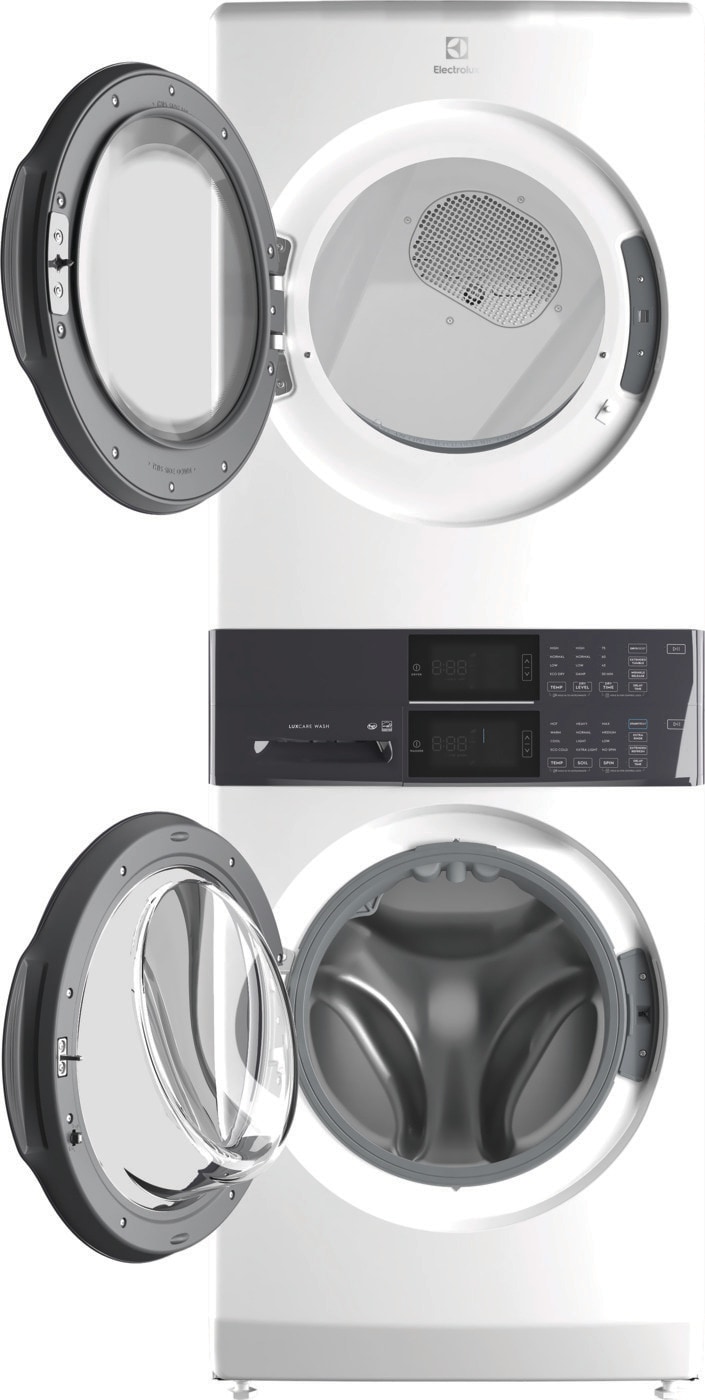Model: ELTG7300AW - S/D | Electrolux Laundry Tower Single Unit Front Load 4.4 Cu. Ft. Washer & 8 Cu. Ft. Gas Dryer