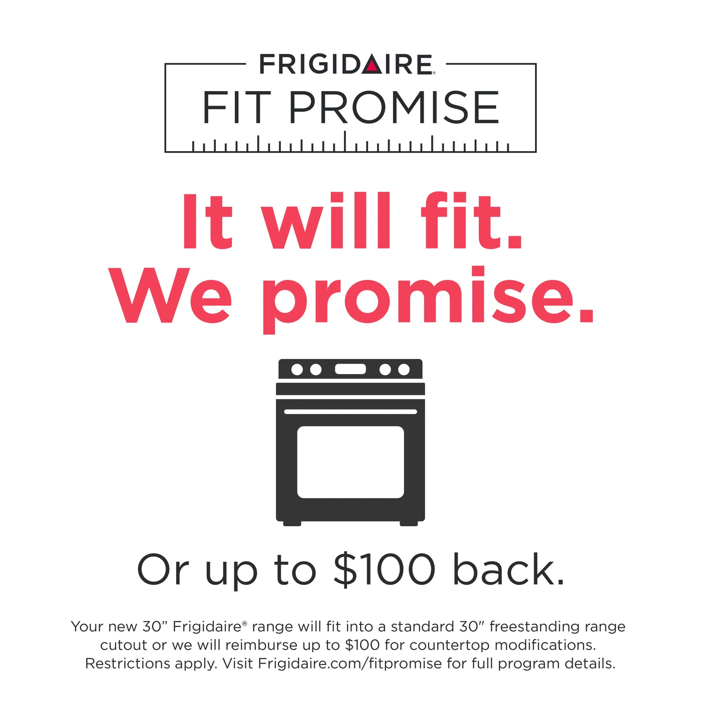 Model: FCFE3083AS - S/D  | Frigidaire 30" Front Control Electric Range