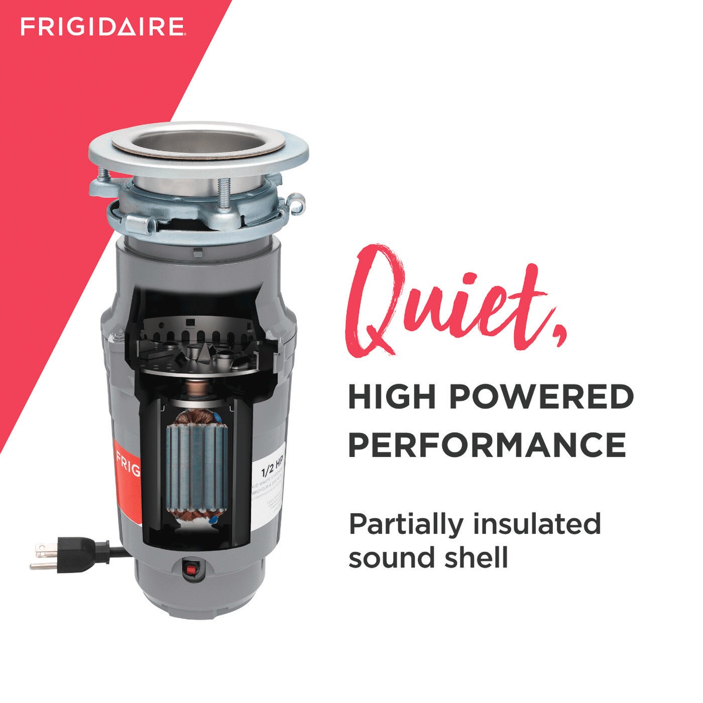 Model: FF05DISPC1 | Frigidaire 1/2HP Corded Disposer