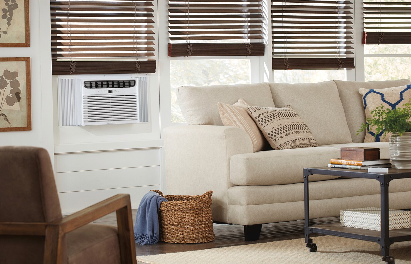 Model: FHWE182WB2 | Frigidaire 18,000 BTU Window Room Air Conditioner with Supplemental Heat