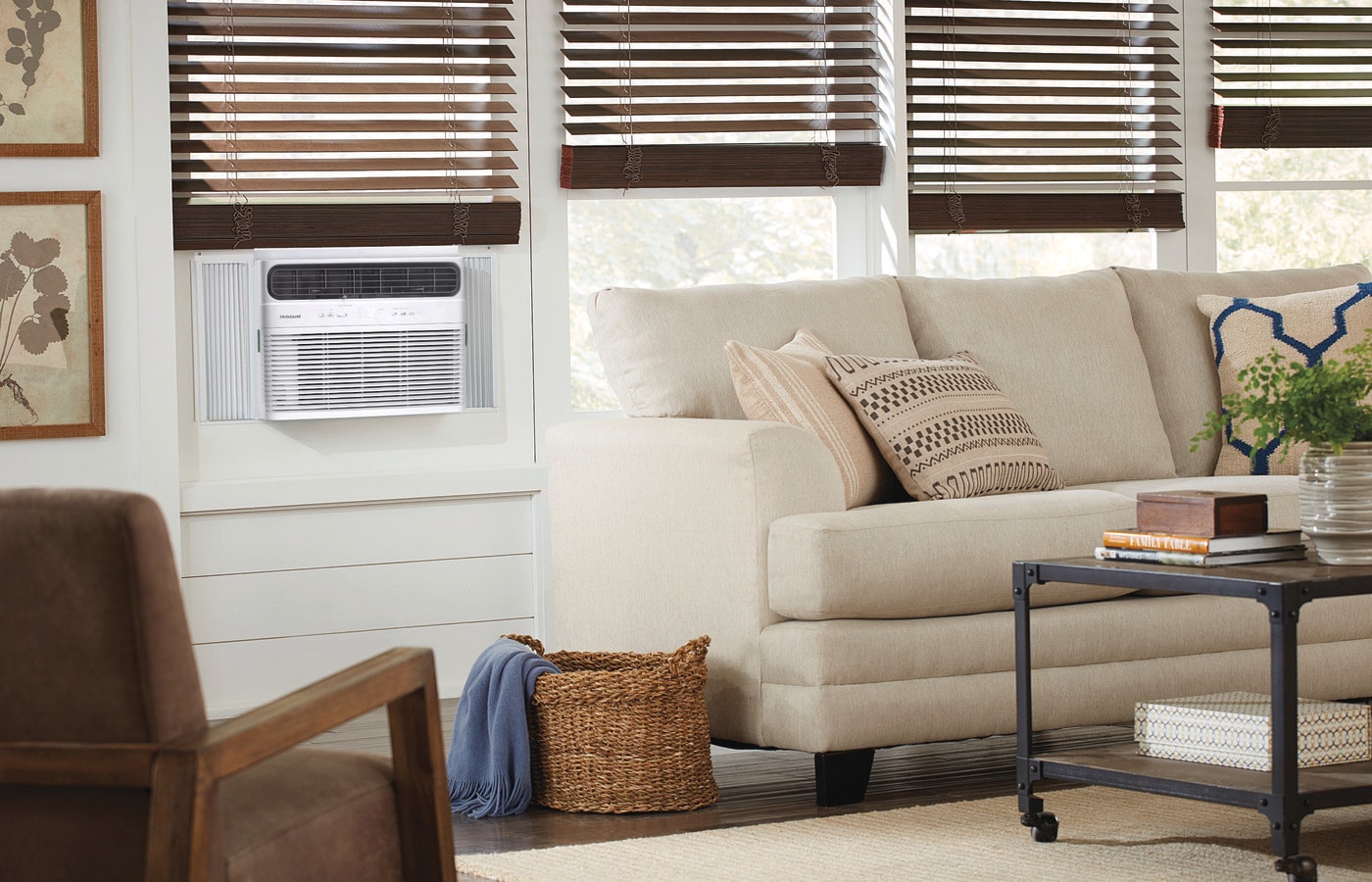 Model: FHWH124WB2 | Frigidaire 12,000 BTU Window Room Air Conditioner with Supplemental Heat