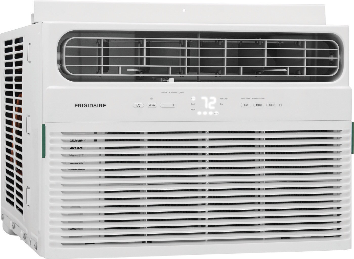 Model: FHWH124WB2 | Frigidaire 12,000 BTU Window Room Air Conditioner with Supplemental Heat