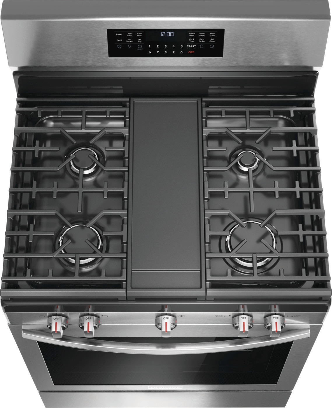 Model: GCRG3060BF - S/D  | Frigidaire Gallery 30" Rear Control Gas Range with Total Convection