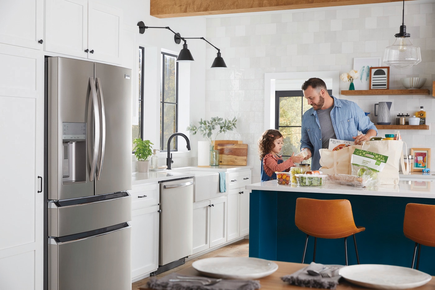Model: GRMC2273BF - NOB  | Frigidaire Gallery 21.5 Cu. Ft. Counter-Depth 4-Door French Door Refrigerator