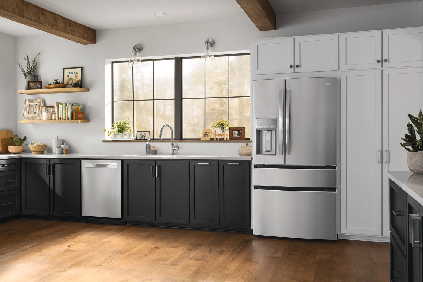 Model: GRMS2773AF - S/D  | Frigidaire Gallery 26.3 Cu. Ft. Standard-Depth 4-Door French Door Refrigerator