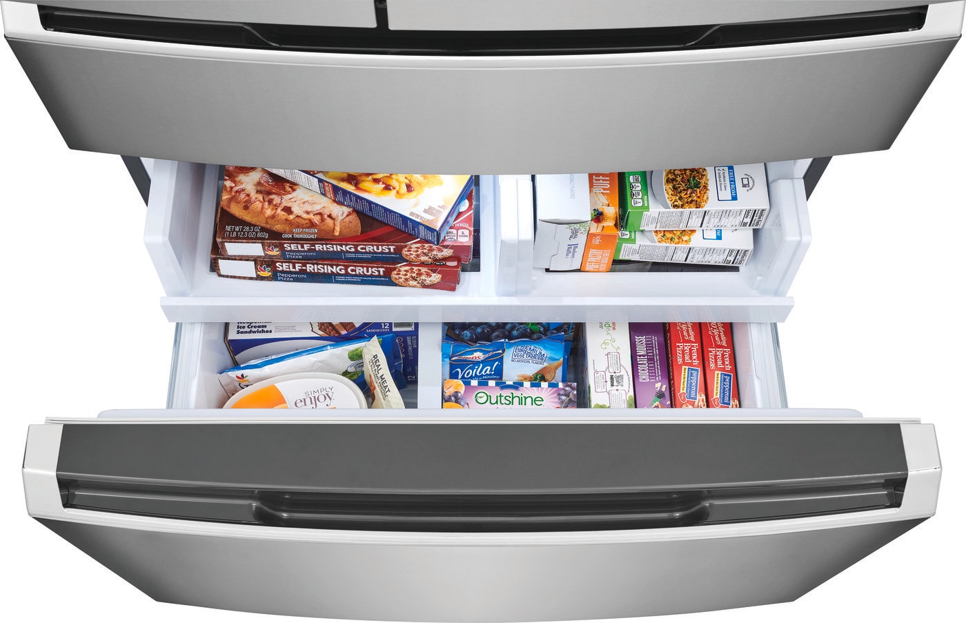 Model: GRMS2773AF - S/D  | Frigidaire Gallery 26.3 Cu. Ft. Standard-Depth 4-Door French Door Refrigerator