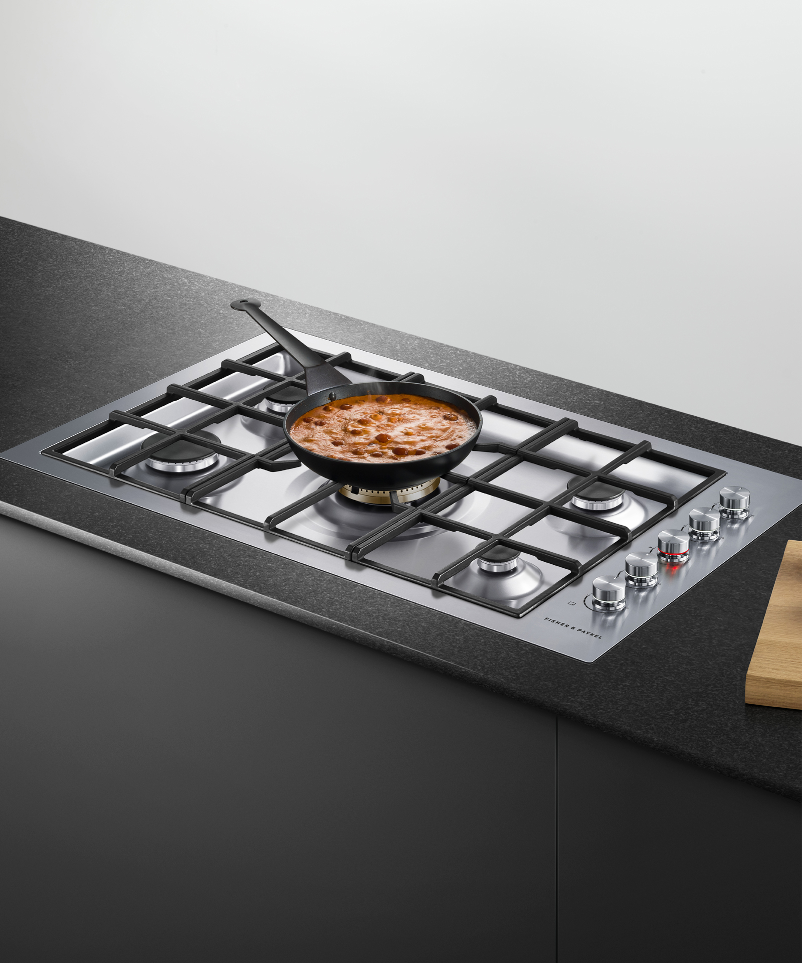 Model: CG365DNGRX2 N | Fisher and Paykel Gas on Steel Cooktop, 36", Flush Fit