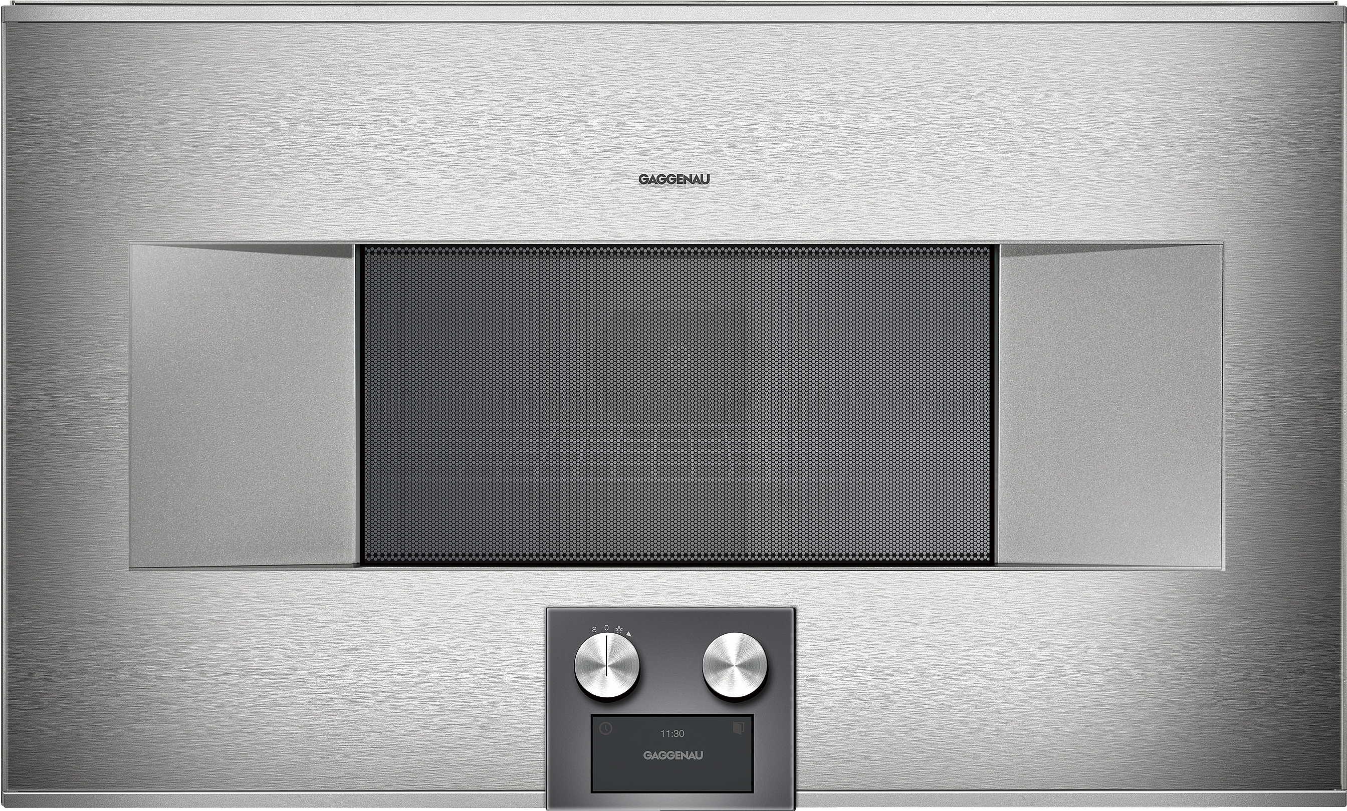 Model: BM485710 | Gaggenau 400 series, combi-microwave oven, 30'', door hinge: left, Stainless steel behind glass