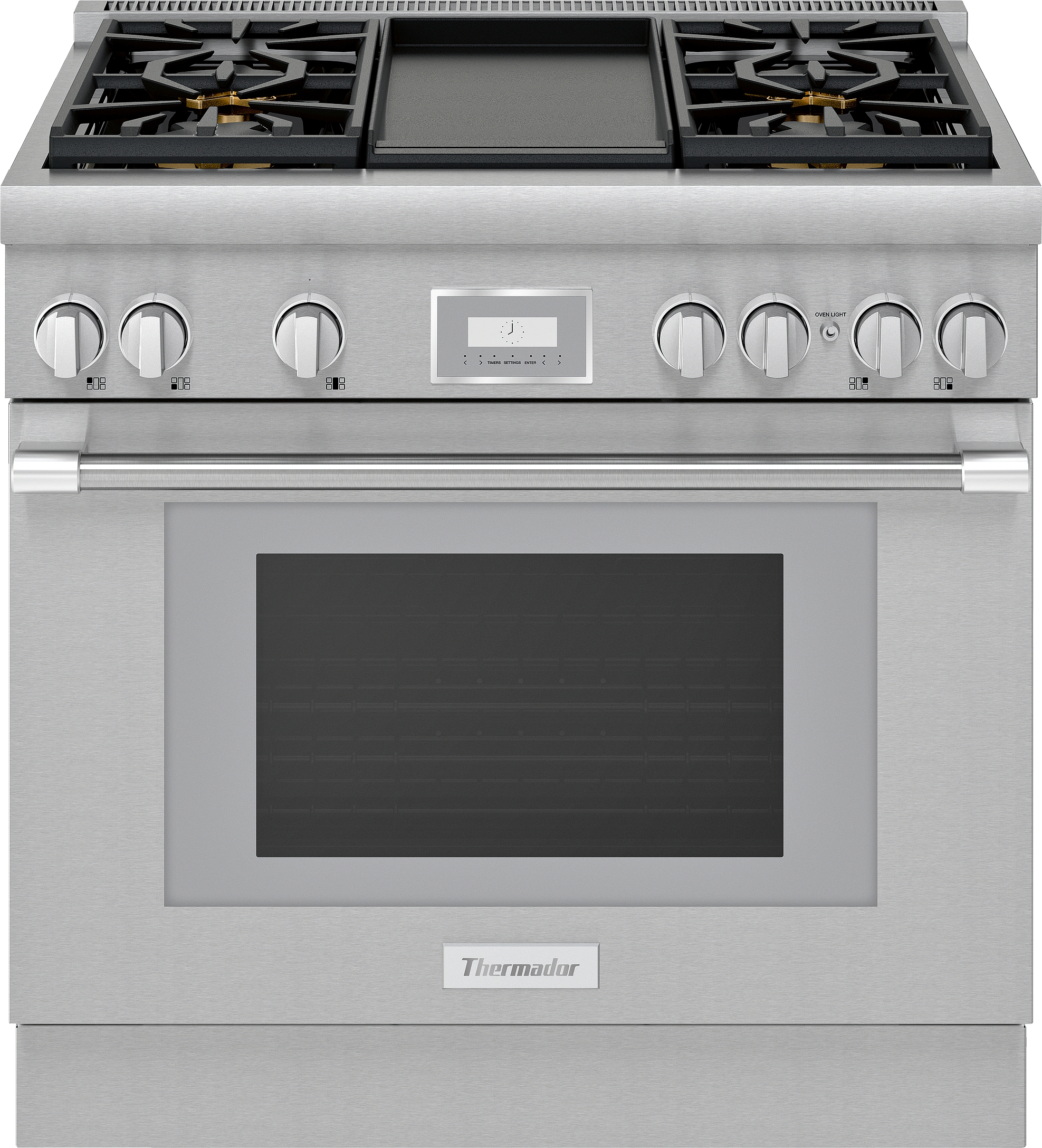 Thermador Dual Fuel Professional Range, 36'' Pro Harmony® Standard Depth, Stainless Steel