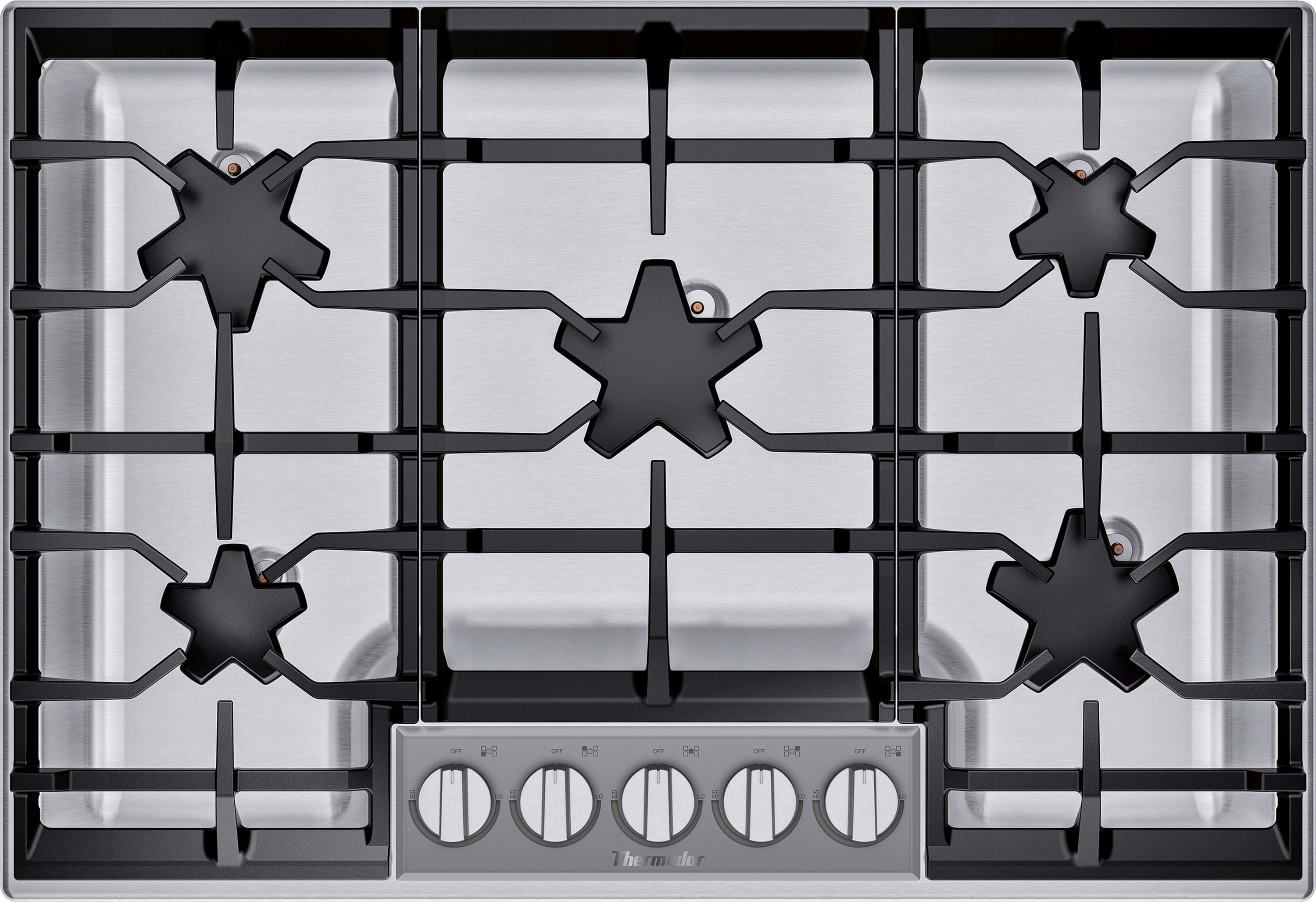 Thermador Gas Cooktop, 30'', Stainless Steel