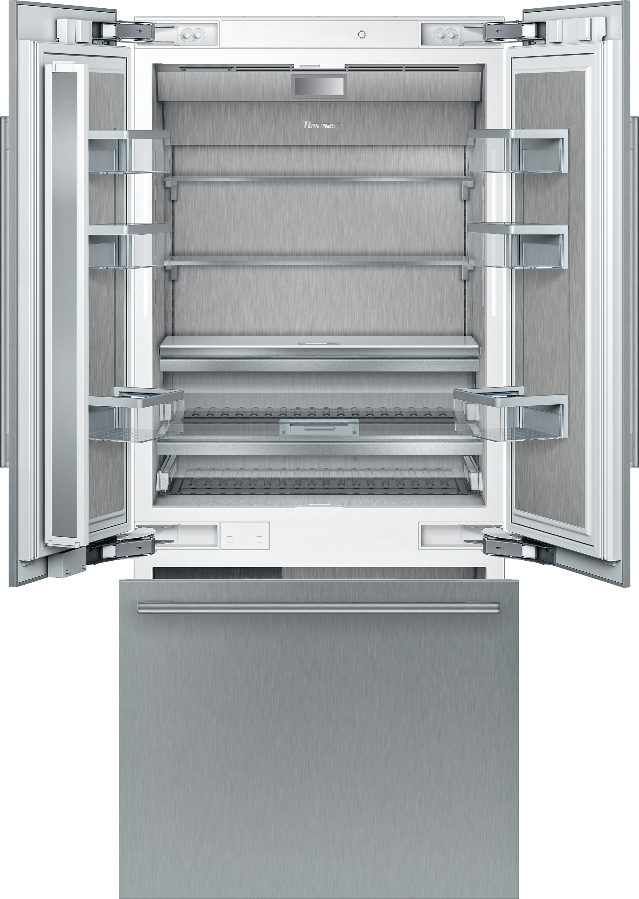 Thermador Freedom 19.4 Cu ft Stainless Steel Built in French Door Refrigerator T36BT915NS