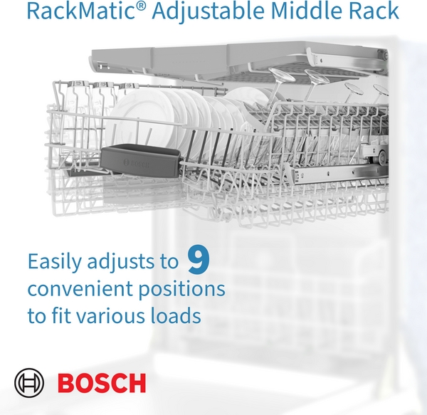 Model: SPE53B56UC | Bosch 300 Series, Dishwasher, 17 3/4'', Black