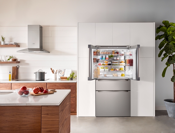 Model: B36CL80ENS - S/D  | Bosch 800 Series, French Door Bottom Mount Refrigerator, 36'', Stainless steel (with anti-fingerprint)