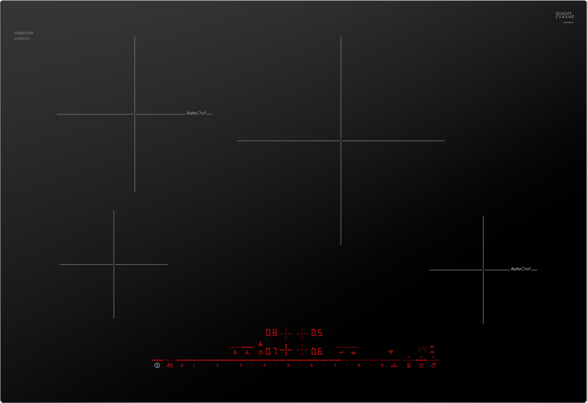 Bosch 800 Series, Induction Cooktop, 30'', Without Frame