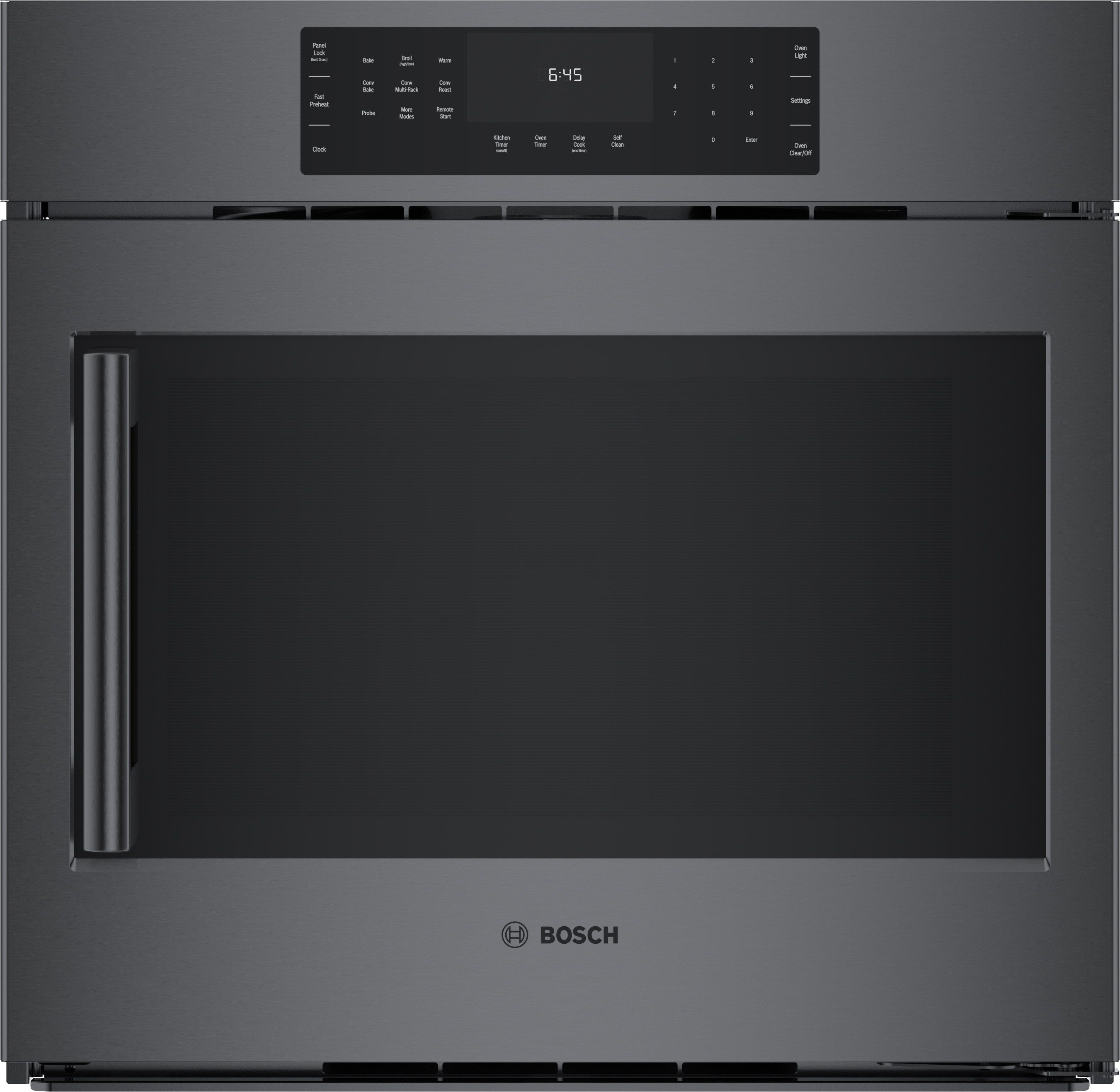 Bosch HBL8444RUC 800 Series Single Wall Oven 30 Right SideOpening Door Black Stainless Steel