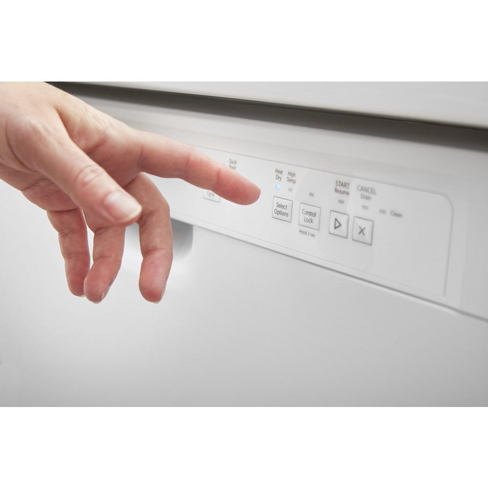 Model: ADB1400AMW-CL | Amana Dishwasher with Triple Filter Wash System