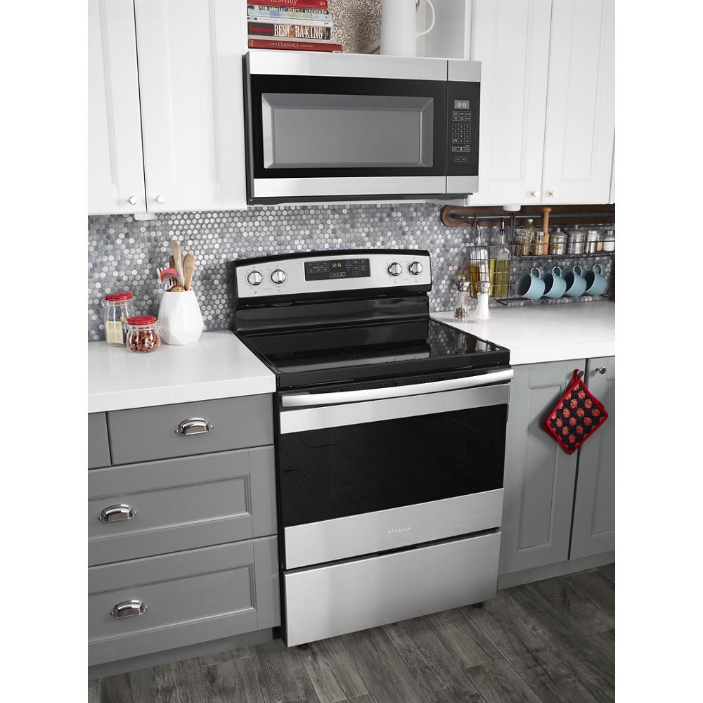 Model: AMV2307PFS-CL | Amana 1.6 Cu. Ft. Over-the-Range Microwave with Add 0:30 Seconds