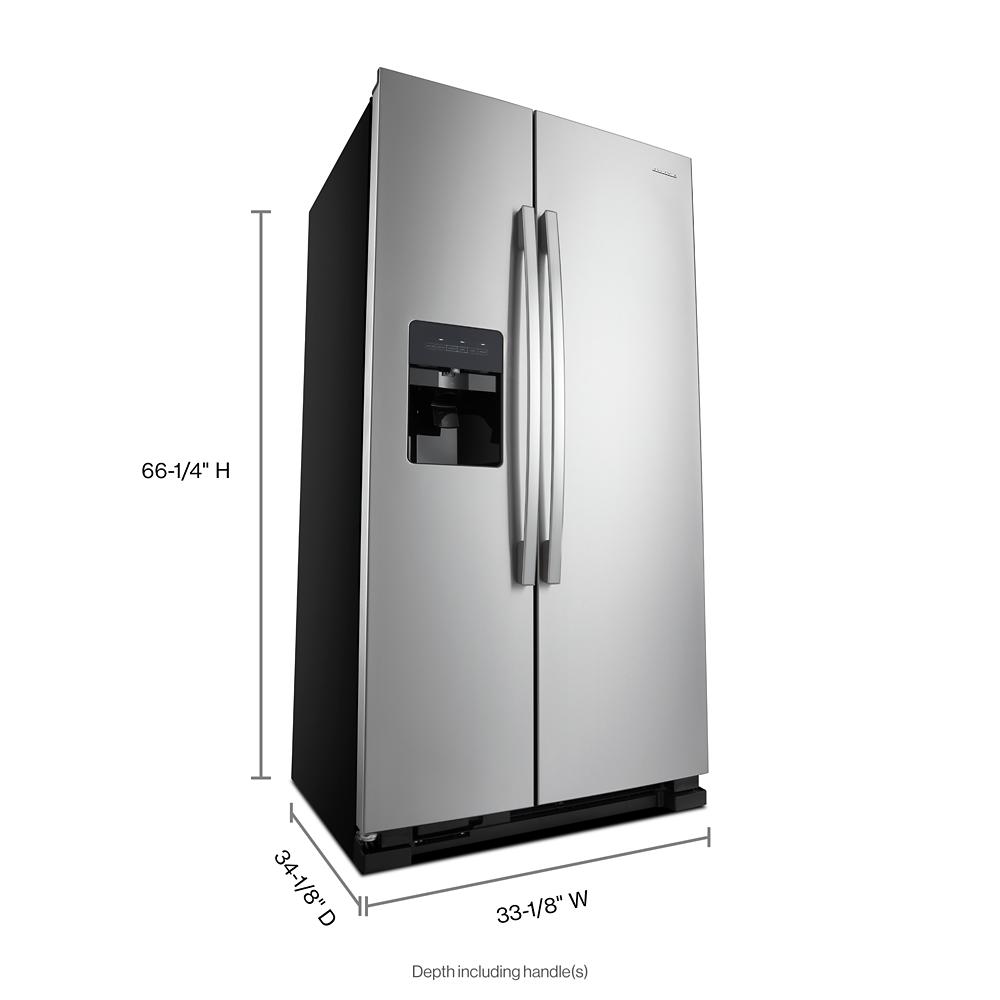 Amana ASI2175GRS 33inch SidebySide Refrigerator with Dual Pad