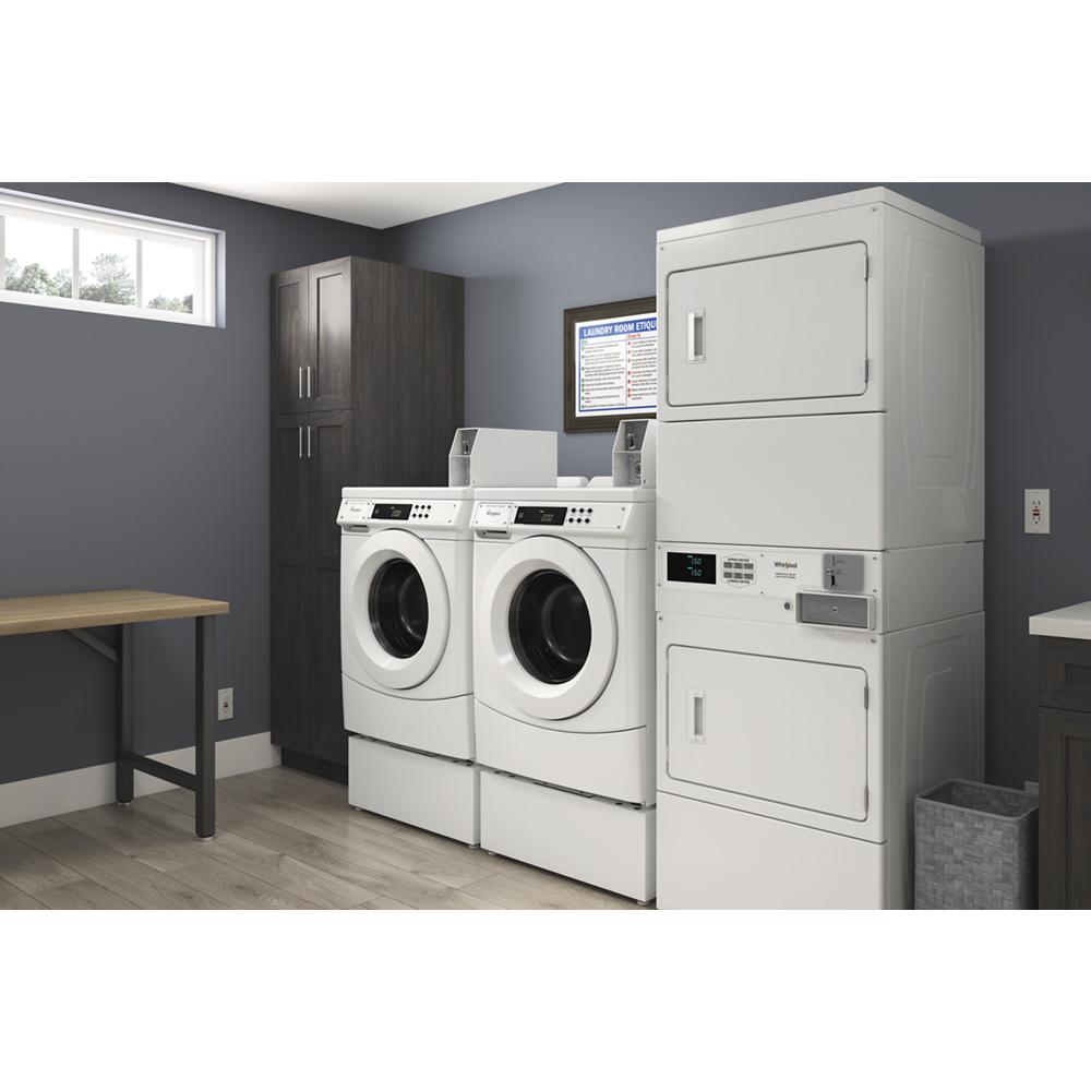 Model: CSP2941HQ | Whirlpool Commercial Gas Stack Dryer, Coin-Drop Equipped