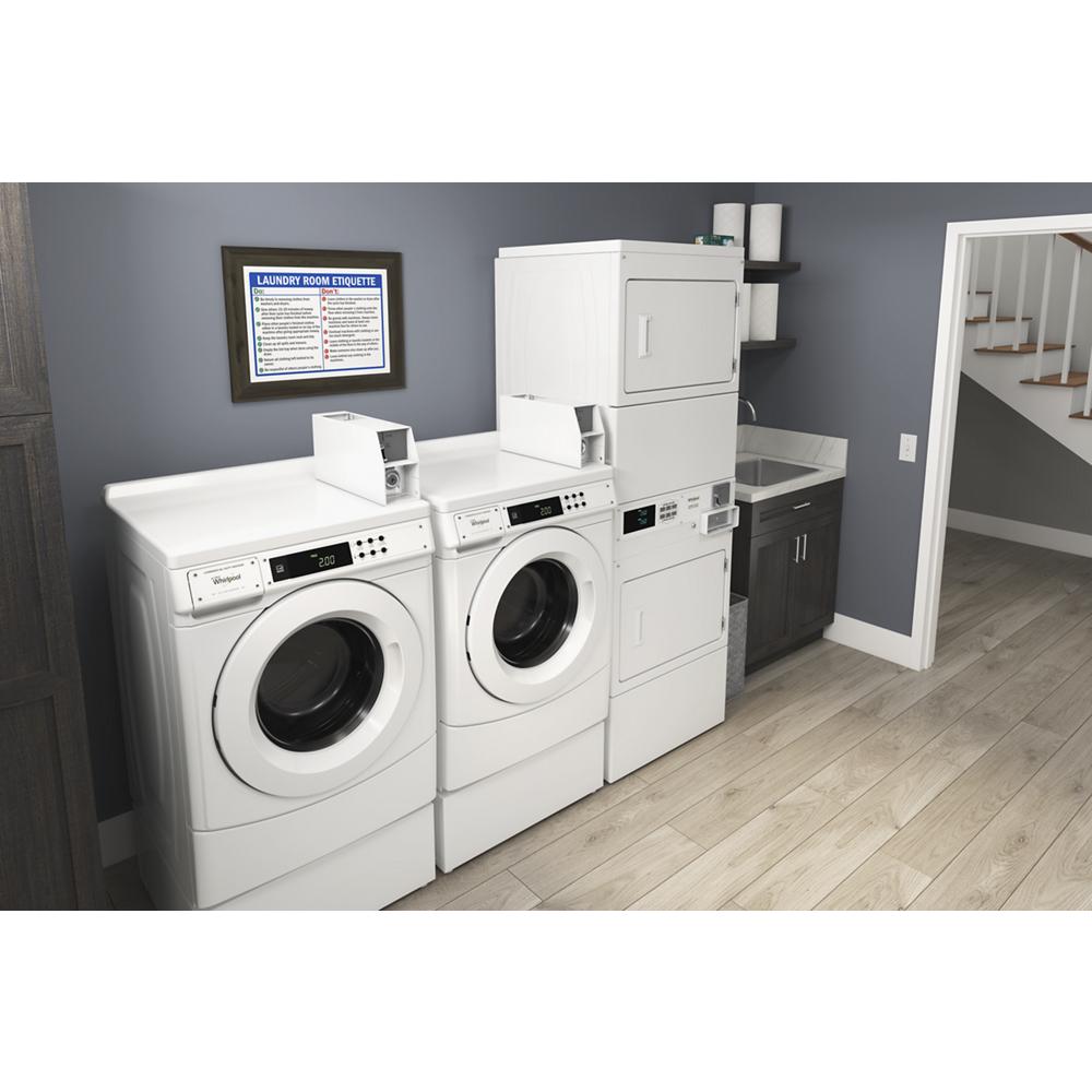 Model: CSP2941HQ | Whirlpool Commercial Gas Stack Dryer, Coin-Drop Equipped