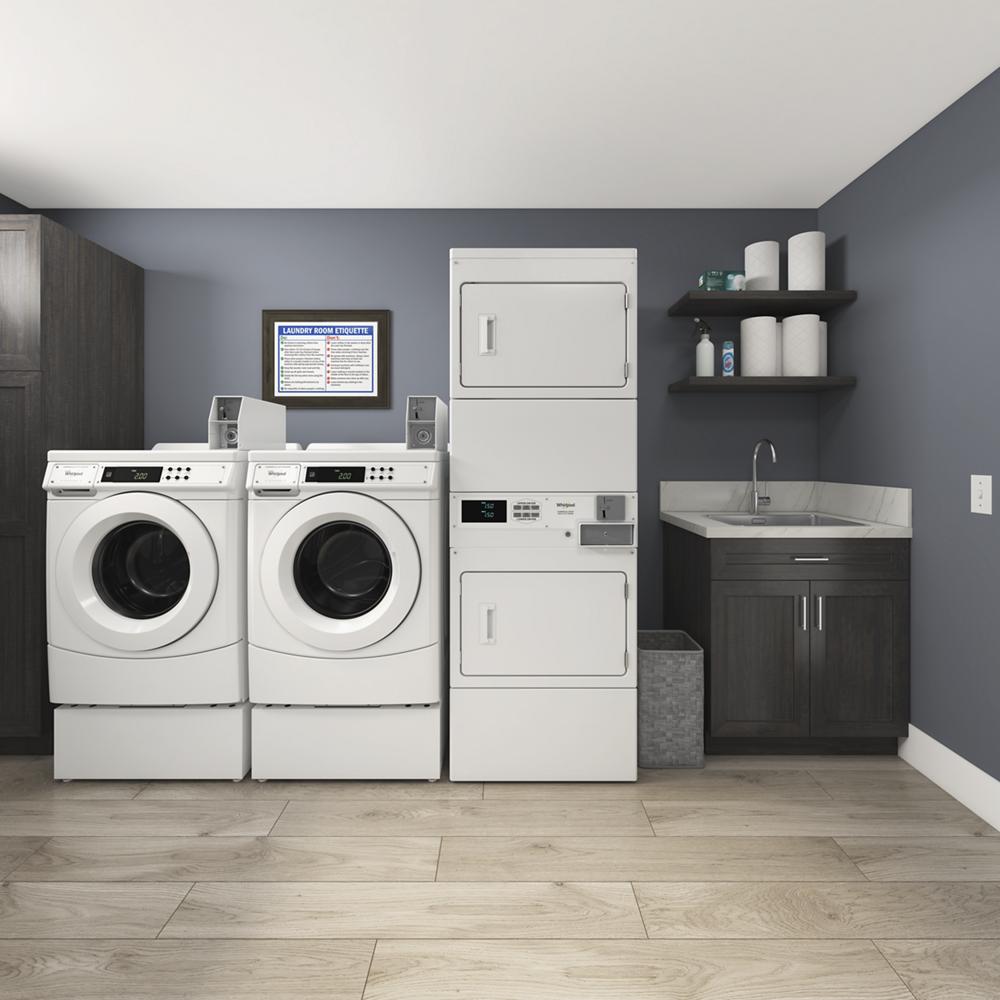 Whirlpool commercial stackable washer hot sale dryer