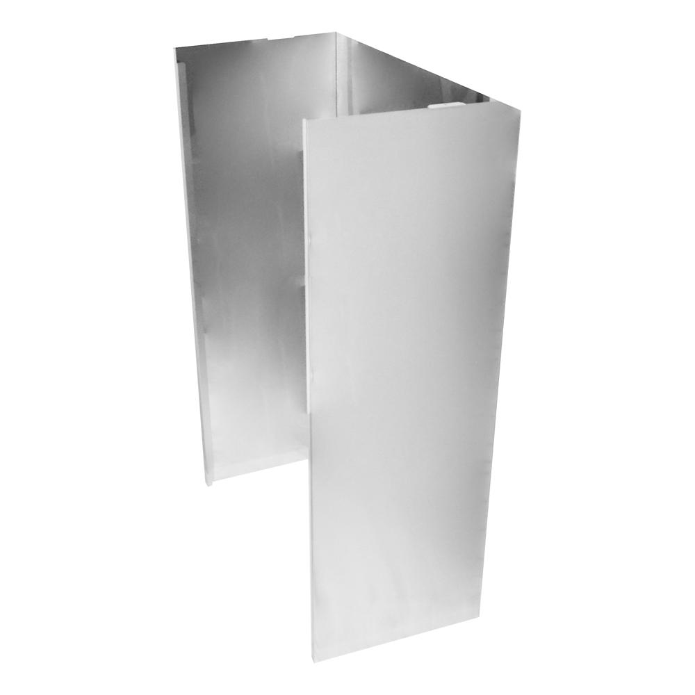 Unbranded Wall Hood Chimney Extension Kit, 9ft -12 ft. - Stainless Steel