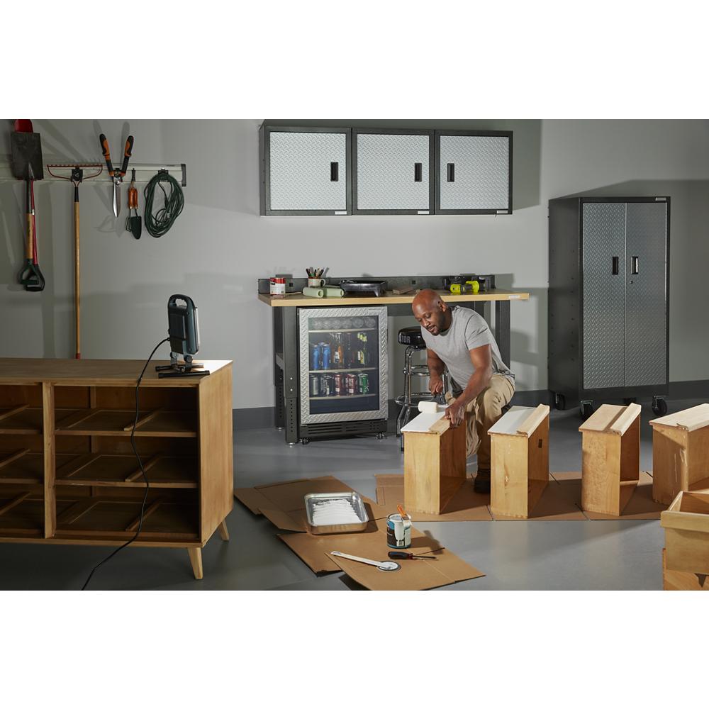 Model: GAWB08HWEG | Gladiator 8' Adjustable Height Hardwood Workbench