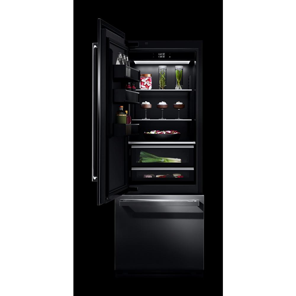 Model: JBBFL30NMX | Jenn-Air Panel-Ready 30" Built-In Bottom-Mount Refrigerator, Left Swing