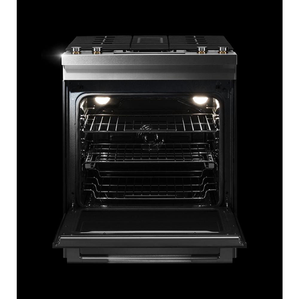 Model: JDS1750ML | Jenn-Air RISE™ 30" DUAL-FUEL DOWNDRAFT SLIDE-IN RANGE