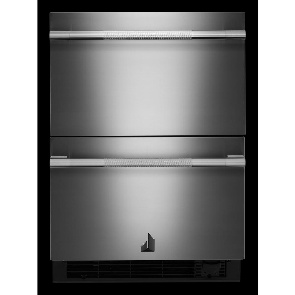 24 Stainless Steel Undercounter Double-Drawer Refrigerator