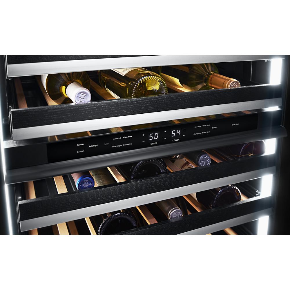 Model: JUWFL242HL | Jenn-Air RISE™ 24" Built-In Undercounter Wine Cellar - Left Swing