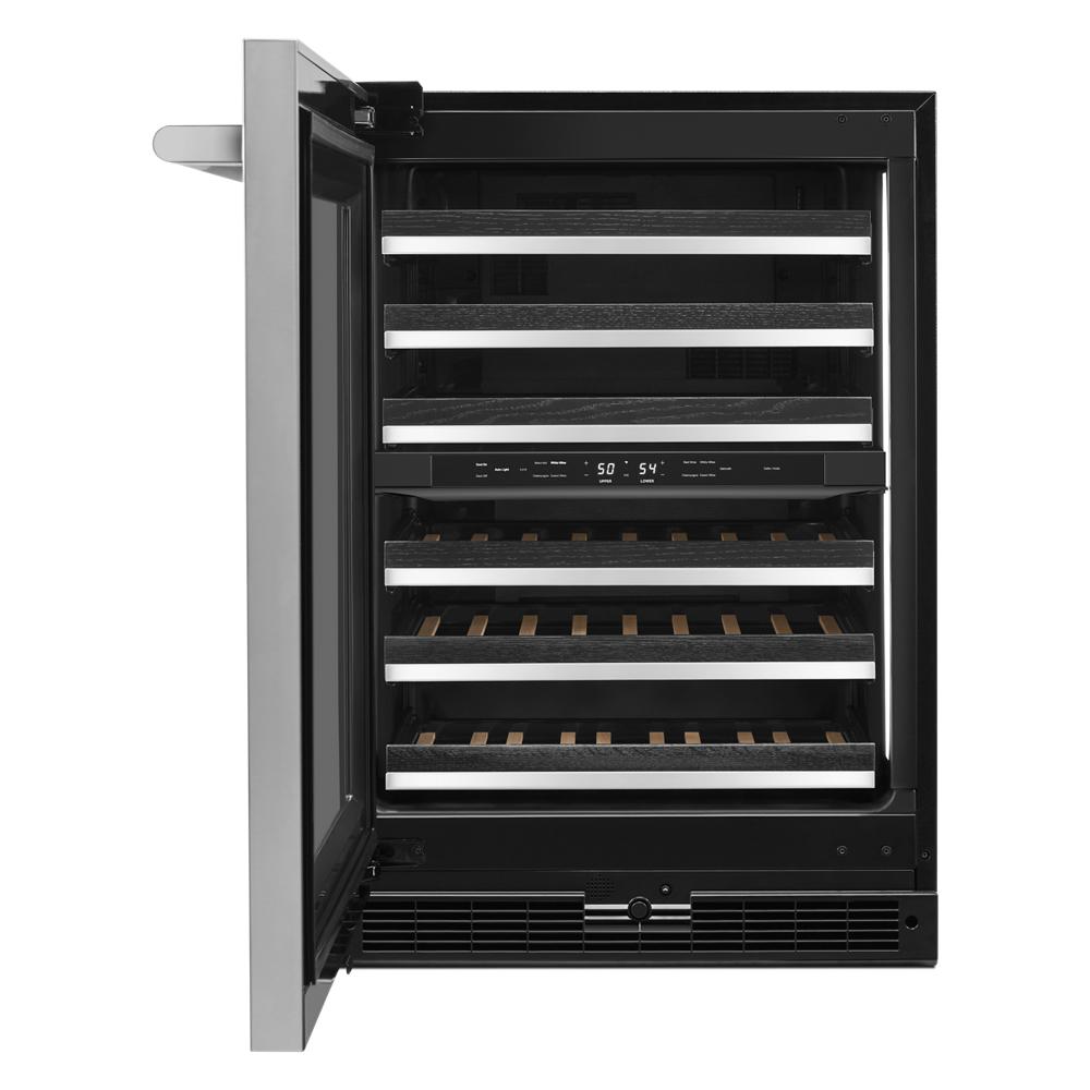 Model: JUWFL242HL | Jenn-Air RISE™ 24" Built-In Undercounter Wine Cellar - Left Swing