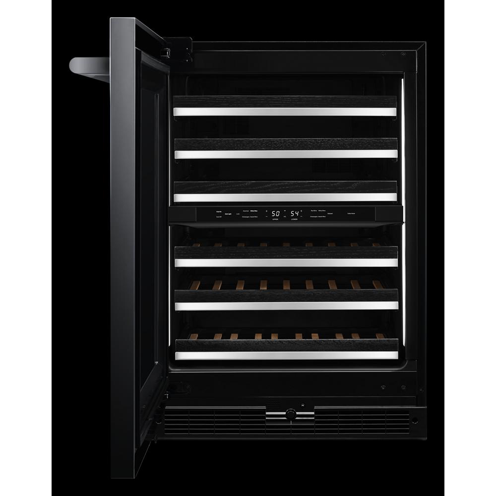 Model: JUWFL242HL | Jenn-Air RISE™ 24" Built-In Undercounter Wine Cellar - Left Swing