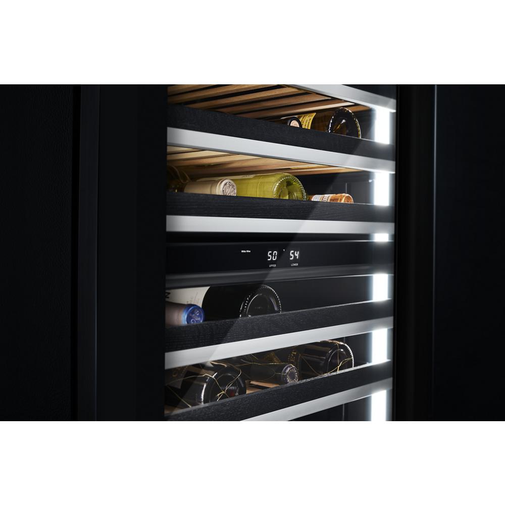 Model: JUWFL242HX | Jenn-Air Panel-Ready 24" Built-In Undercounter Wine Cellar - Left Swing