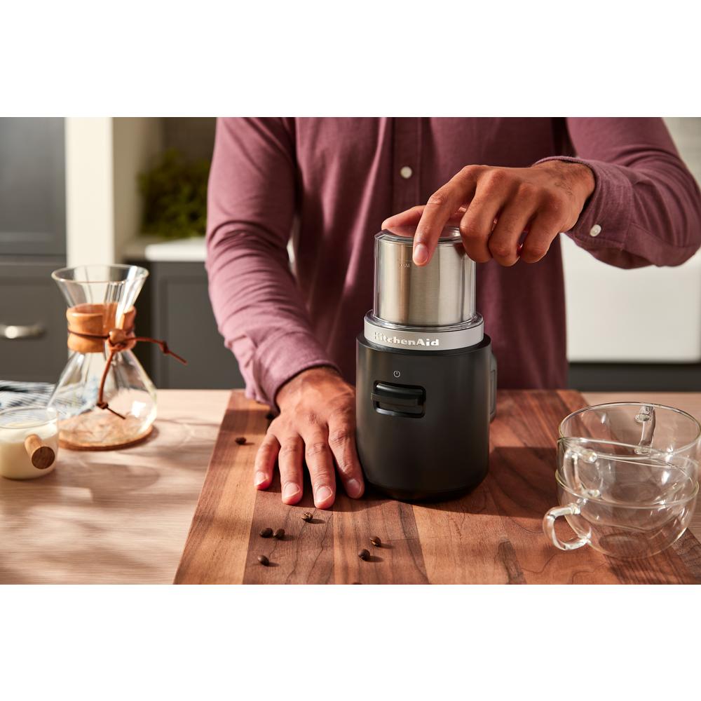 Model: KBGR100BM | KitchenAid KitchenAid Go™ Cordless Blade Coffee Grinder - battery sold separately