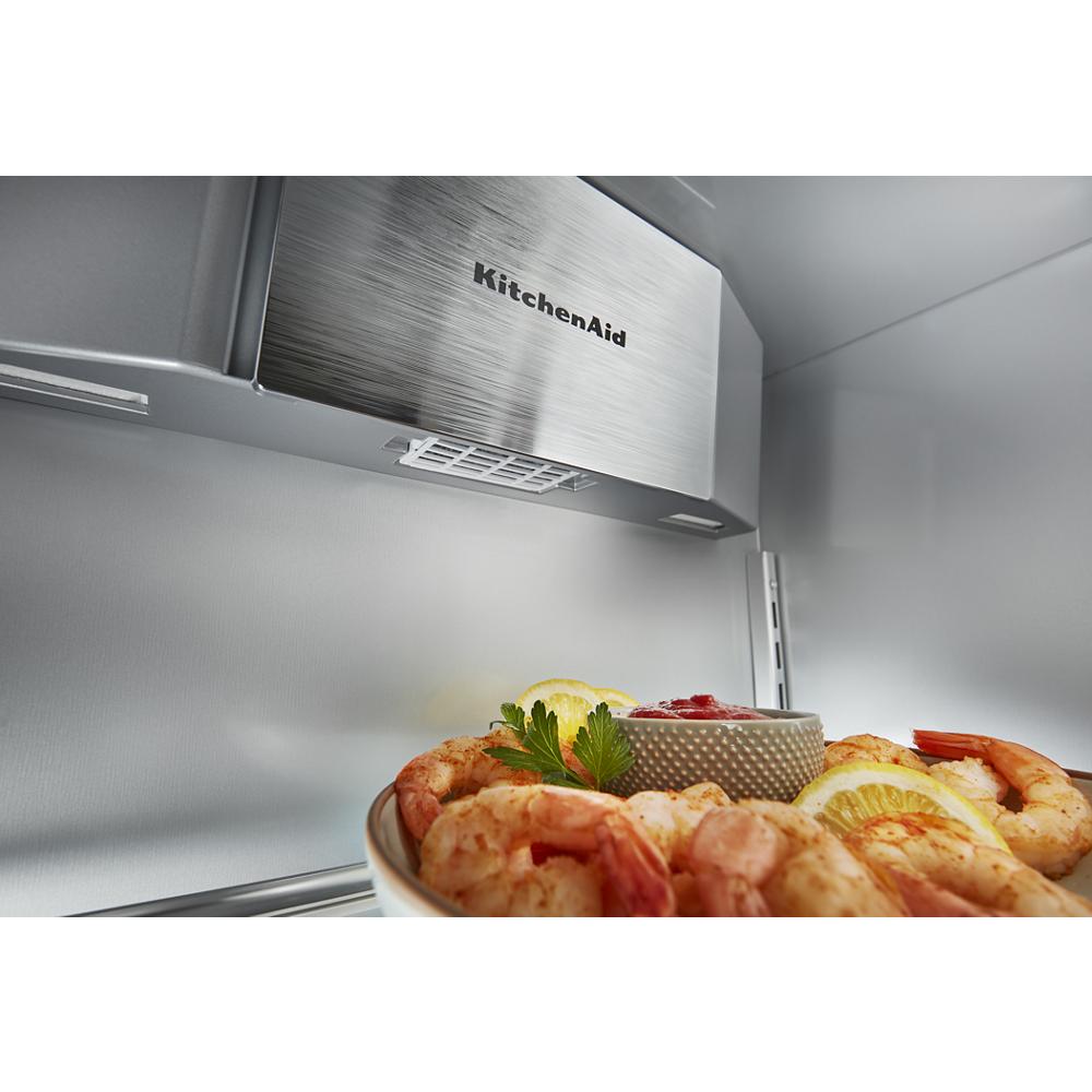 Model: KBSD702MSS | KitchenAid 25.1 Cu. Ft. 42" Built-In Side-by-Side Refrigerator with Ice and Water Dispenser