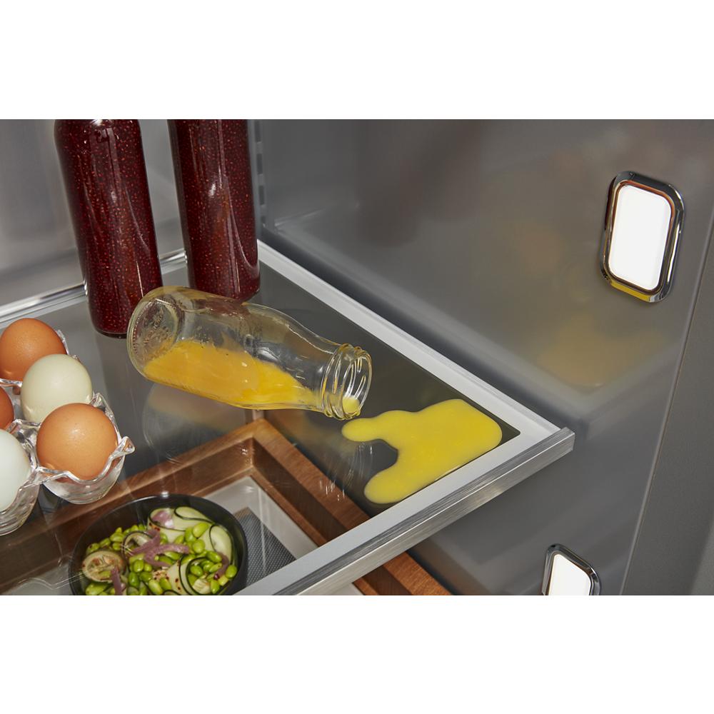 Model: KBSD702MSS | KitchenAid 25.1 Cu. Ft. 42" Built-In Side-by-Side Refrigerator with Ice and Water Dispenser