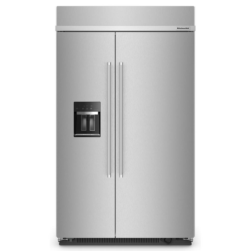 KitchenAid 29.4 Cu. Ft. 48" Built-In Side-by-Side Refrigerator with Ice and Water Dispenser